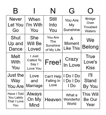 Bridget's Shower #2 Bingo Card