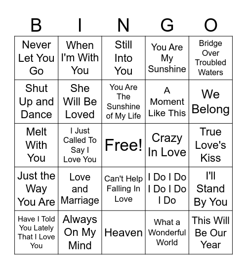 Bridget's Shower #2 Bingo Card