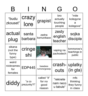 slovgym bingo Card