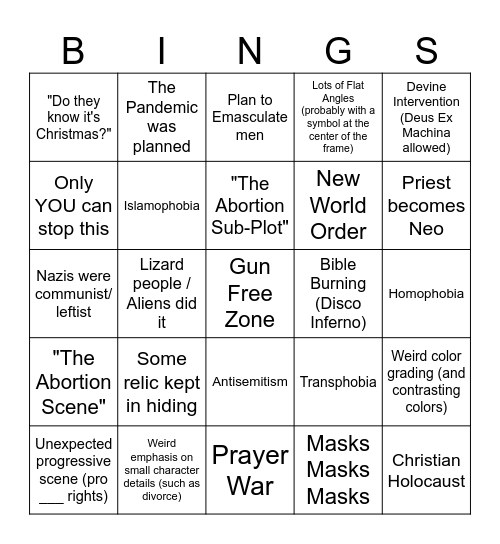 2025: The 2025ining Bingo Card