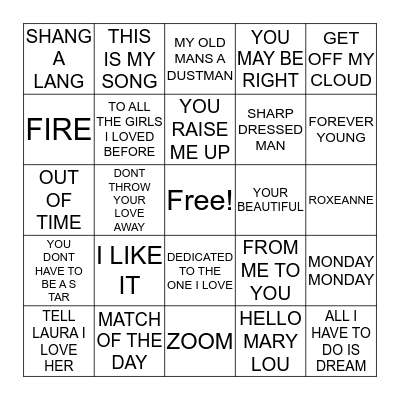 TIPPERARY Bingo Card