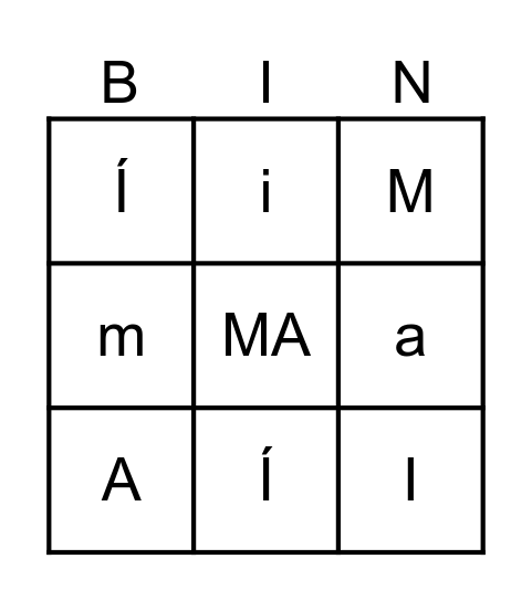 Betűkereső Bingo Card