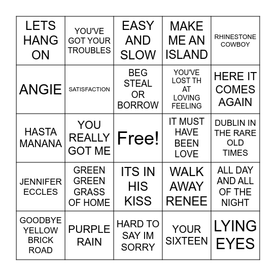 ASTON VILLA Bingo Card
