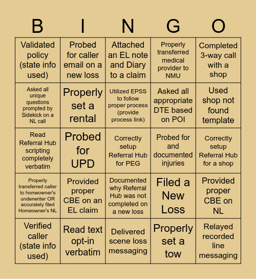 Accuracy Bingo 🌟 Bingo Card