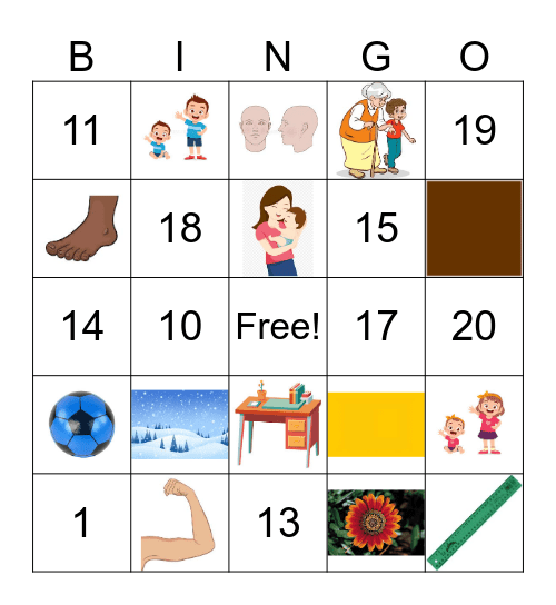 English Cultural Festival Bingo Card