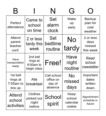 Laugh & Learn Bingo Card