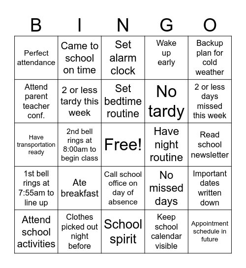 Laugh & Learn Bingo Card