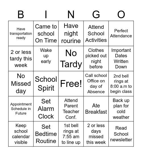 Bingo Card