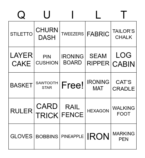 MPQG Bingo Card