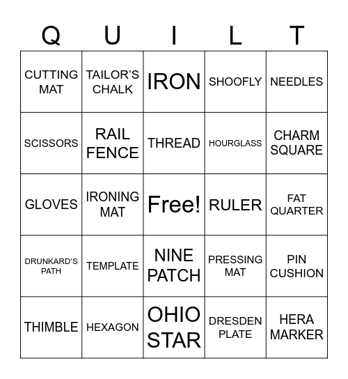 MPQG Bingo Card