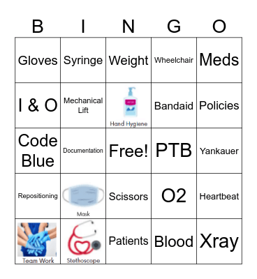 Nursing Bingo Card