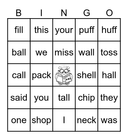 Level 1 - Unit 4 Bingo Card