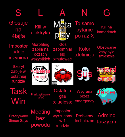 Karczmogus Bingo Card