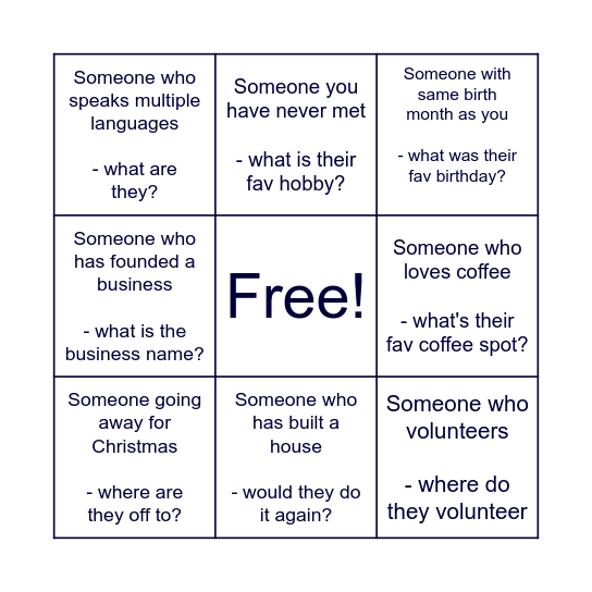 URNN BINGO! Bingo Card