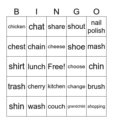 11/05 Bingo Card
