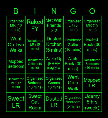 Nick's Weekly Bingo (Spr-Fal) Bingo Card