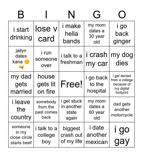 2025 bingo Card