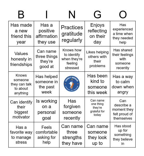 GMSLI Human Bingo Card