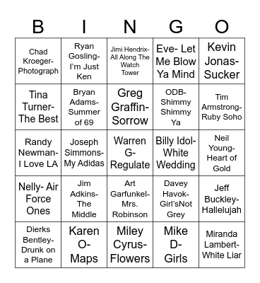 Radio Bingo November Birthdays Bingo Card