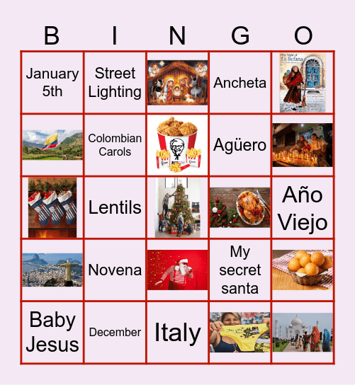 Christmas Bingo Card