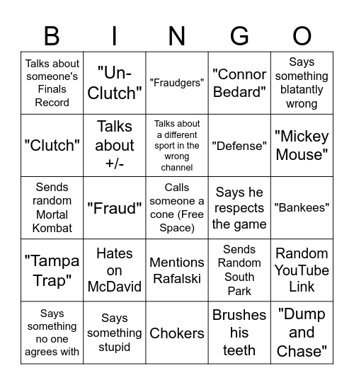 Slim Shady Bingo Card