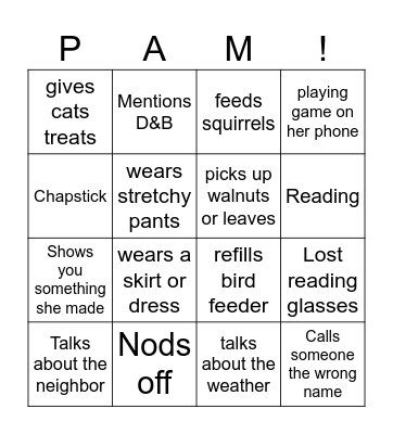 Who is 70?? Bingo Card