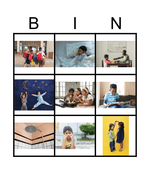 mijn dag Bingo Card