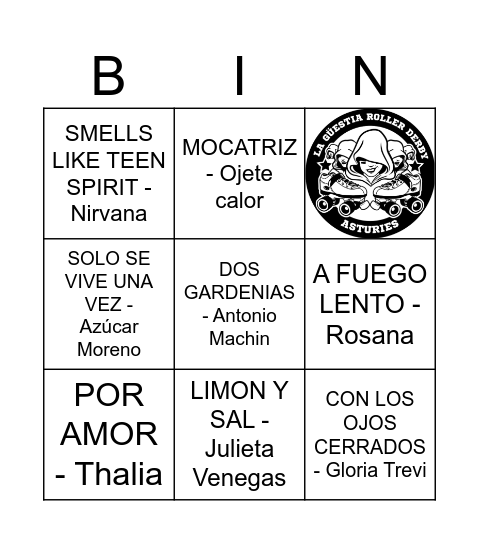 Bingo MUSICAL 2 Bingo Card