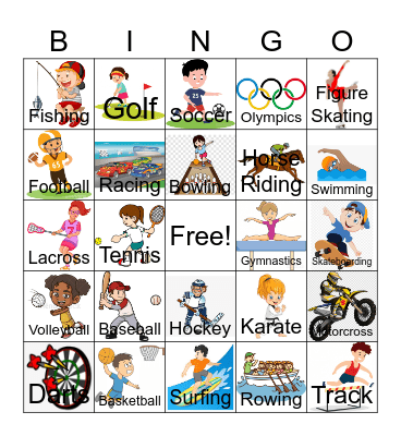 Sports Bingo Card