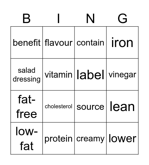 Can unhealthy be healthy Bingo Card