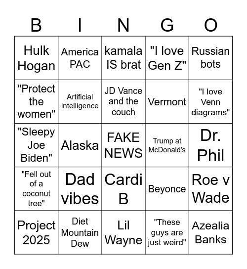 US24 Baddie Bingo Card