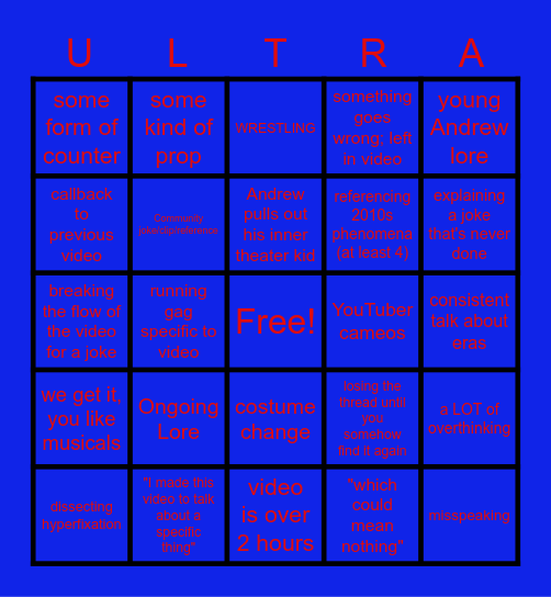 BingoHUltra Bingo Card