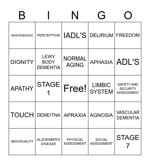 DEMC 100 Bingo Card