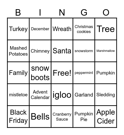 Bingo Card