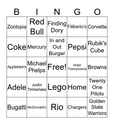 Non-Science Bingo - A1 Bingo Card