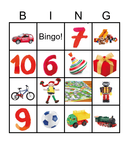 TOYS Bingo Card