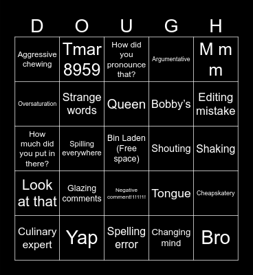 Underrated Bingo Card