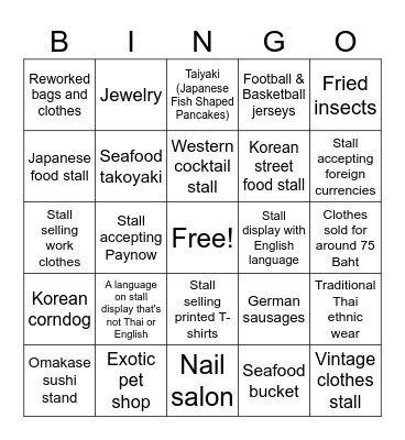BINGO BITES Bingo Card