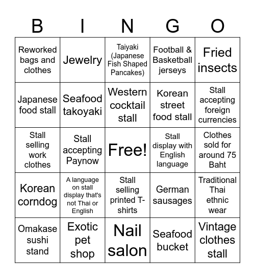 BINGO BITES Bingo Card