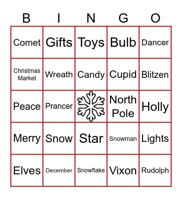 Awin Xmas Gathering Bingo Card