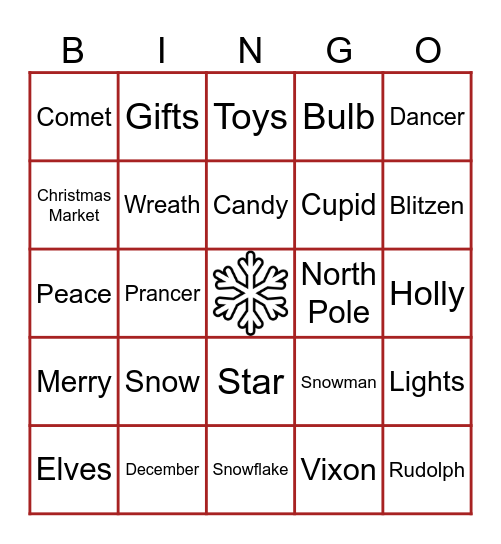 Awin Xmas Gathering Bingo Card