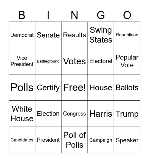 CNN 10 11/5/24 Bingo Card