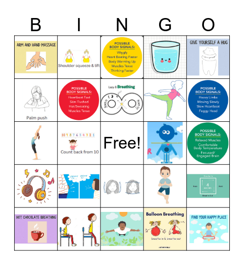 Brain Buddies Bingo Card