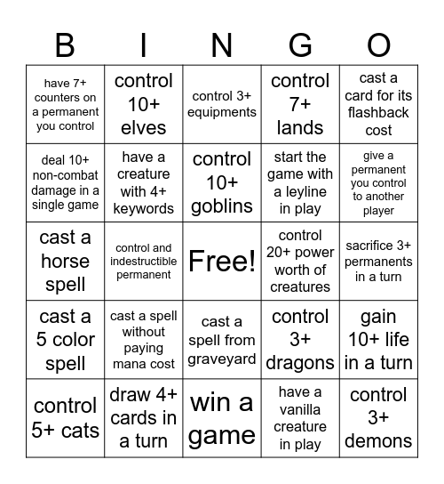 foundations bingo Card