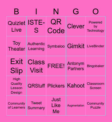 T3 Bingo Card