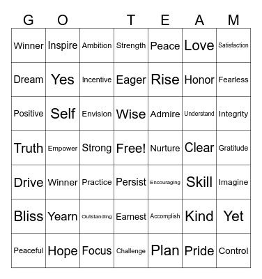 KINDNESS COUNTS Bingo Card