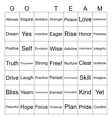 KINDNESS COUNTS Bingo Card