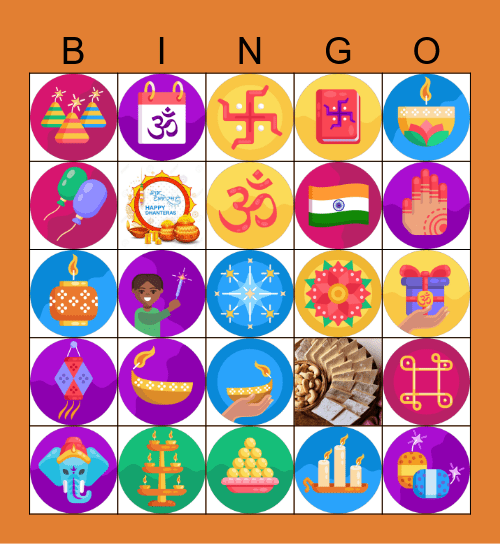 Diwali Bingo Card