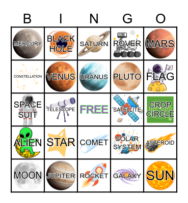 Space BINGO Card