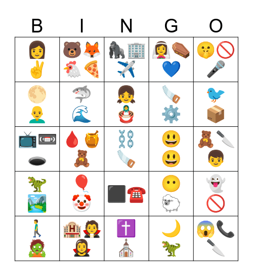 Halloween Bingo Card